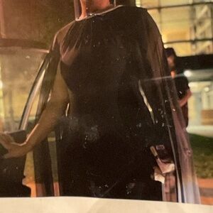 Simple black bejeweled neckline homecoming dress